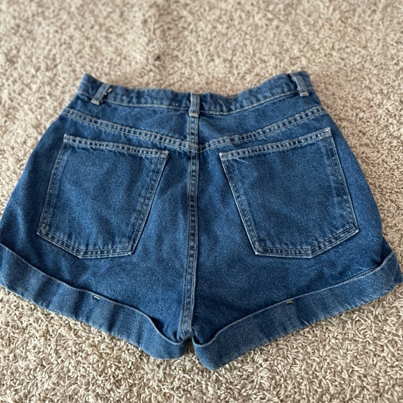 American Apparel High Waisted Jean Shorts - Picture 3 of 3